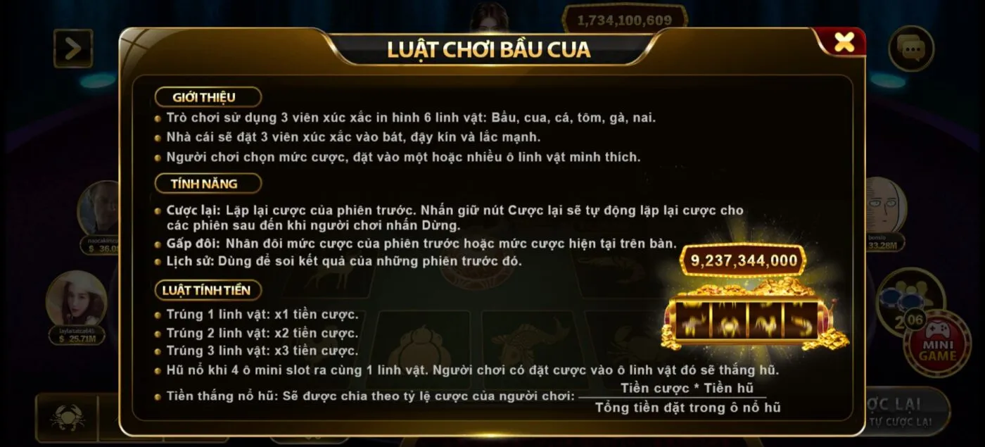 quy luật bầu cua